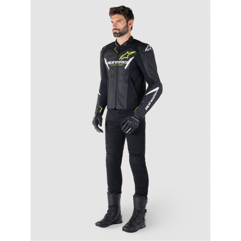 Мотокуртка Alpinestars Faster V3 Airflow Black/White/Yellow купить